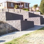 Two Level Retaining Walls Heath Landscaping Tasmania