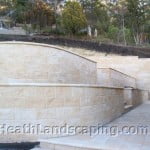 Retaining Wall and Planting by Heath Landscaping Southern Tasmania. Retaining Walls and Paving Heath Landscaping Tasmania. Retaining Walls Heath Landscaping