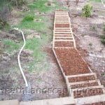 Retaining Wall, Driveway and Stairs Constructed by Heath Landscaping Southern Tasmania