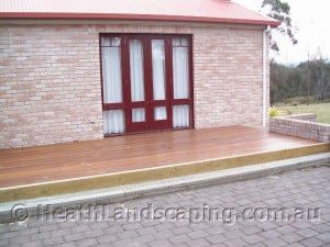 Deck Constructed by Heath Landscaping Southern Tasmania.