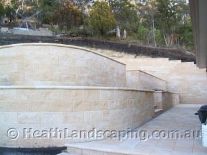 Many Retaining Walls and Planting by Heath Landscaping Southern Tasmania