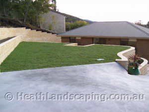 turf and retaining walls Heath Landscaping Tasmania - Transform Your Outdoor Space Today