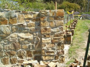 Old Fire Hearth Stone Masonry Constructed by Heath Landscaping Southern Tasmania. Stone Masonry Heath Landscaping