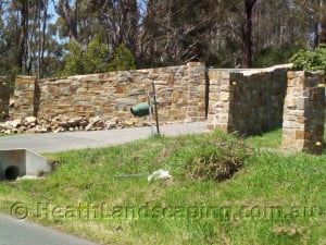 Retaining Wall and Stair Capping Stone Masonry Heath Landscaping