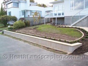 Retaining Wall and Planting by Heath Landscaping Tasmania - Transform Your Outdoor Space Today