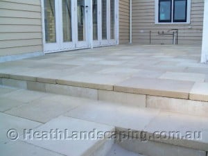 Retaining Wall, Concrete Stairs and Path Constructed by Heath Landscaping Southern Tasmania.