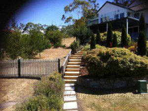 stairs and planting Heath Landscaping Tasmania - Transform Your Outdoor Space Today